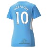 Officiële Voetbalshirt Manchester City Jack Grealish 10 Thuis 2021-22 - Dames